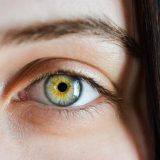 编辑沈砚清的插画头像，暖棕色旧照片质感，代表版本考据编辑身份
